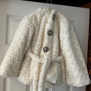 Nikon Kids White Fur Coat